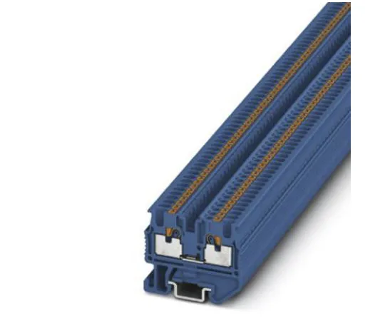 64-1376-13　Phoenix Contact, MPT 1.5/S BU Series , 500 V Feed Through Terminal Block, Push In Termination　3248101