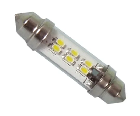 64-1276-97　LED Car Bulb 43 mm White 24 V ac/dc 45 mA 10.7mm 43 lm　LE-0909-14NW