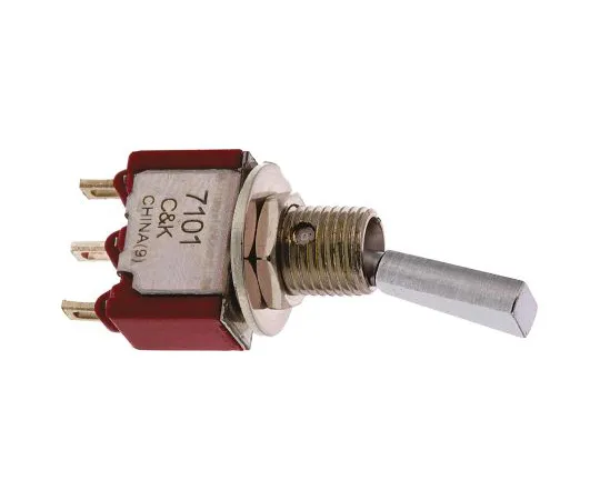 64-0682-79　C & K Single Pole Single Throw (SPST) Toggle Switch, Latching, Through Hole　7101P3YZQE
