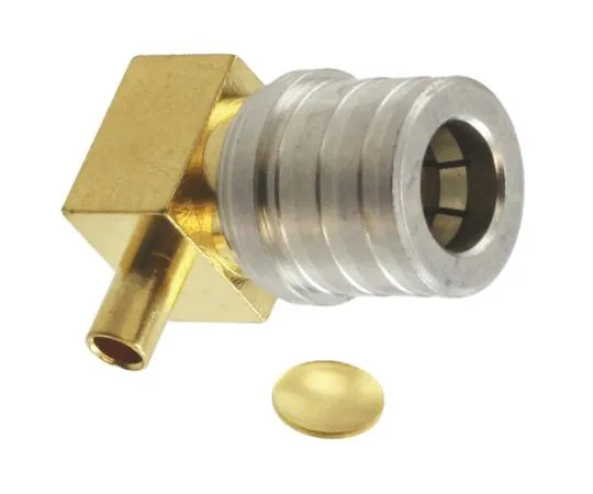 64-1384-87　Amphenol Right Angle 50Ω Cable Mount QMA Connector Plug, Solder Termination　930-114P-51A
