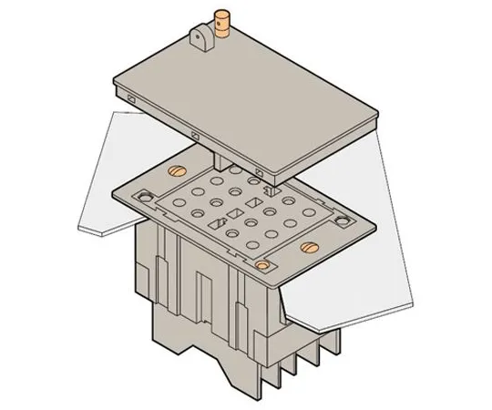 64-1304-86　Mains Test Block Cable Entry 0.34 → 10 (Wire Size) mm², Rated At 8A, 400 V　1SNA166627R2200