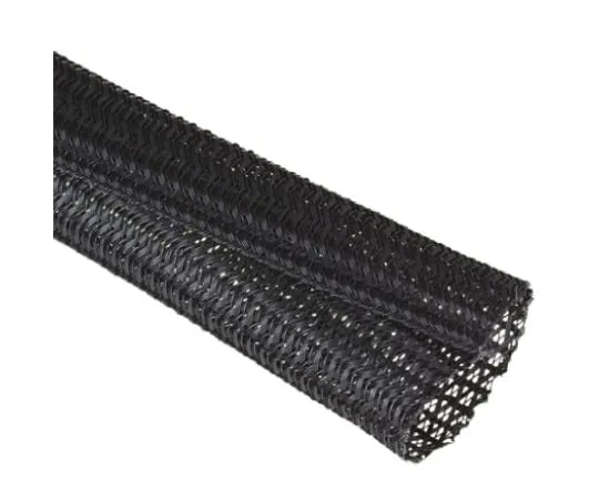 64-1268-19　Alpha Wire Braided PET Black Cable Sleeve, 38.1mm Diameter, 7m Length　G13011/2 BK008