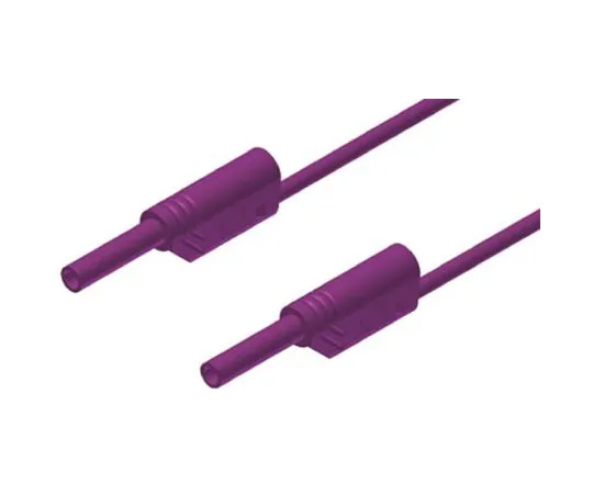 64-0682-32　Hirschmann 2 mm Test lead, 10A, 1000V ac/dc, Violet, 50cm Lead Length　975695709