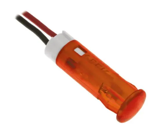 64-0674-87　Apem Orange Indicator, Lead Wires Termination, 24 V dc, 6mm Mounting Hole Size　QS63XXO24