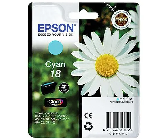 64-1330-72　Epson 18 Cyan Ink Cartridge　EPT18024010