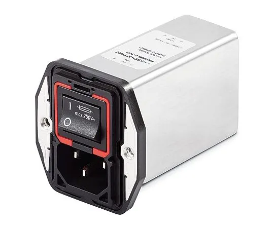 64-1256-08　Male IEC/EN 60601-1 IEC Filter Panel Mount 5 x 20mm,Faston,Rated At 4A,250 V ac Operating Frequency 50 → 400Hz　FN9290B-4-06
