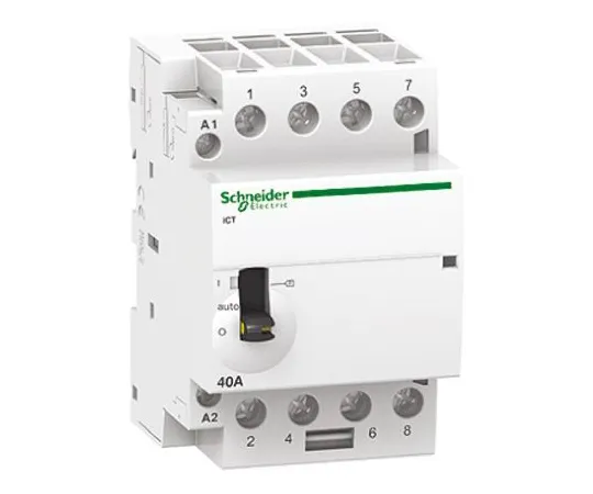 64-1251-70　Schneider Electric 4 Pole Contactor, 40 A, 24 V ac Coil, Acti 9, 4NO　A9C21144