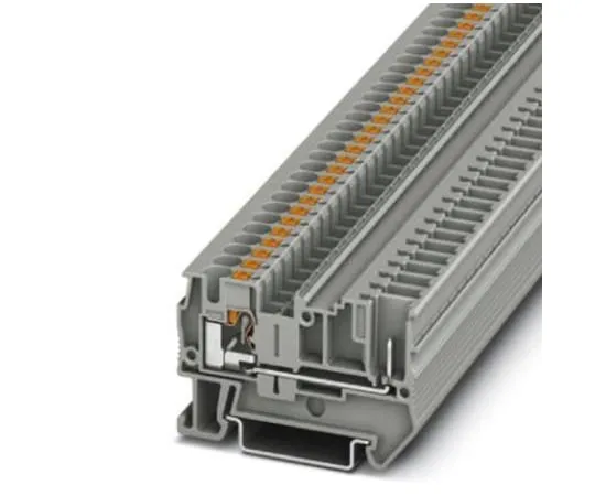64-1376-37　Phoenix Contact, PT 4/1P Series , 800 V Feed Through Terminal Block, Push In Termination　3211937