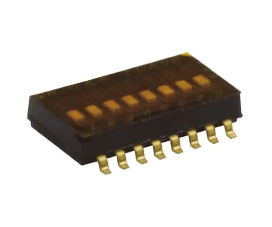 64-1260-18　8 Way Surface Mount DIP Switch SPST, Flush Actuator　TDA08H0SB1