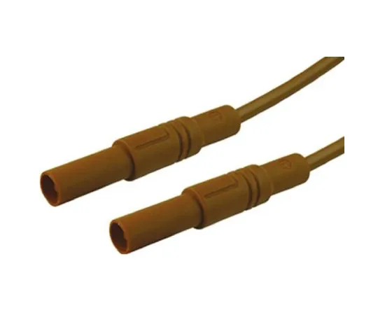 64-0681-40　Hirschmann Test & Measurement Test lead, 32A, 1000V ac/dc, Brown, 2m Lead Length　934077105