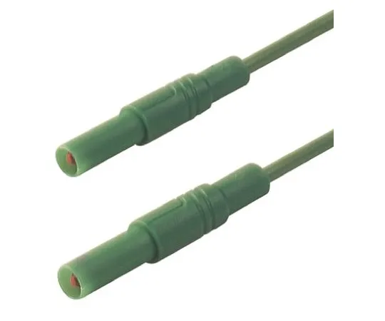 64-0681-42　Hirschmann Test & Measurement Test lead, 32A, 1000V ac/dc, Green, 2m Lead Length　934077104