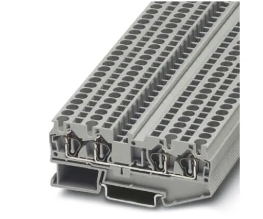 64-1304-10　Phoenix Contact, ST 4-QUATTRO Series , 800 V Feed Through Terminal Block, Spring Cage Termination　3031445