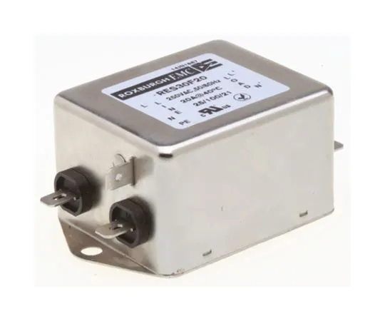 64-1323-05　Roxburgh EMC RES30 Series 20A 250 V ac DC → 400Hz Chassis Mount RFI Filter, with Fast-On Terminals, Single Phase　RES30F20