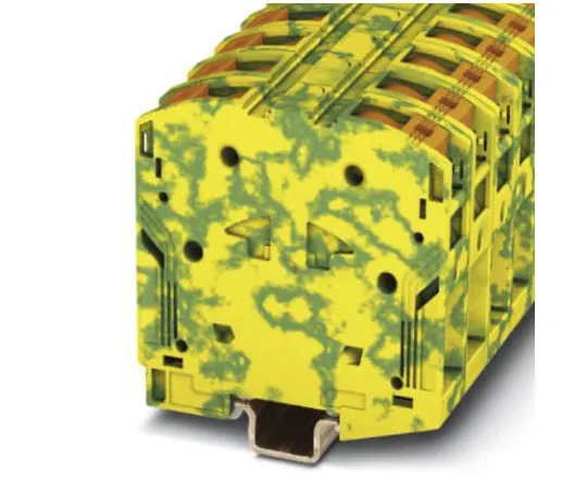 64-0671-90　Phoenix Contact, PTPOWER 95-PE Series Standard Din Rail Terminal, Push In Termination　3260106