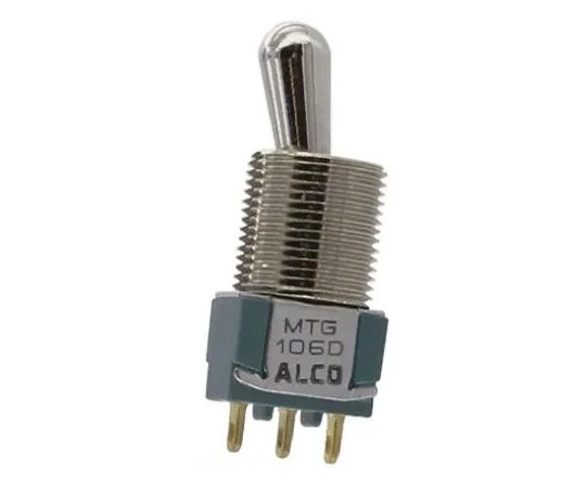 64-0660-81　TE Connectivity Single Pole Double Throw (SPDT) Toggle Switch, Latching, Panel Mount　MTG106D