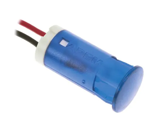 64-0675-89　Apem Blue Indicator, Lead Wires Termination, 12 V dc, 12mm Mounting Hole Size　QS123XXB12