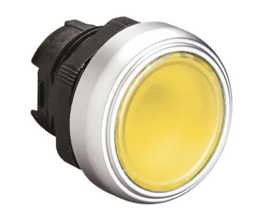 64-1249-59　Lovato Platinum Series, Yellow Push Button Head, Spring Return, 22.3mm Cutout　LPCBL105