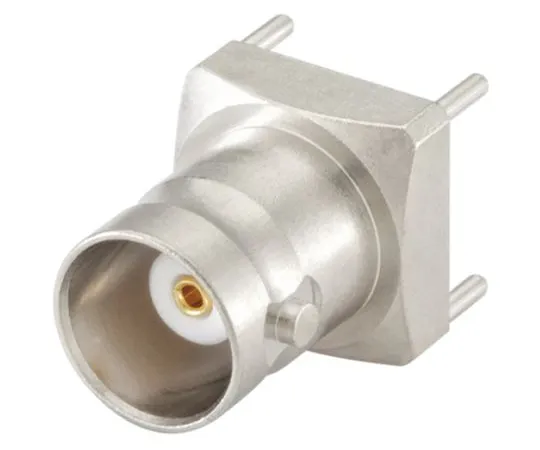 64-1398-60　Rosenberger BNC Series Straight 50Ω PCB Mount BNC Connector, jack, Nickel, Through Hole Termination　51K101-400A5