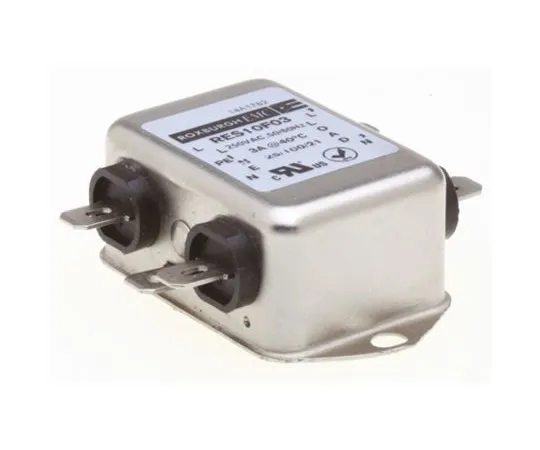64-1322-84　Roxburgh EMC RES10 Series 3A 250 V ac DC → 400Hz Chassis Mount RFI Filter, with Fast-On Terminals, Single Phase　RES10F03
