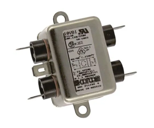 64-0657-17　TE Connectivity 10VB1 Powerline Filter 66.3mm Length,, 10 A, 250 V ac　10VB1