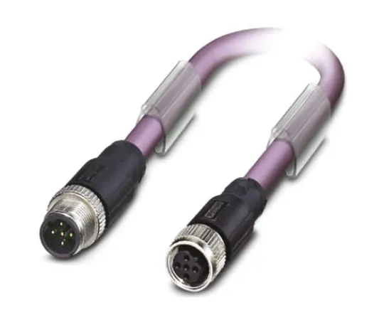64-1302-78　Phoenix Contact, SAC-2P-M12MSB/ 0.3-910/M12FSB Series, Straight M12 to Straight M12 Cable assembly, 300mm Cable　1507340