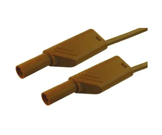64-0681-64　Hirschmann Test & Measurement Test lead, 32A, 1000V ac/dc, Brown, 1m Lead Length　934088105