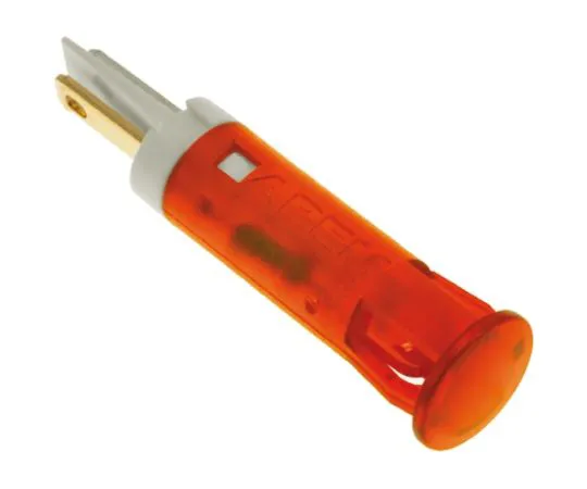 64-0675-21　Apem Orange Indicator, Faston, Solder Lug Termination, 24 V dc, 8mm Mounting Hole Size　QS81XXO24