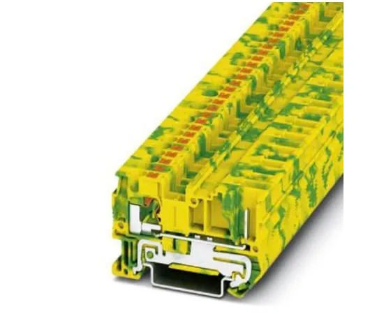 64-1376-38　Phoenix Contact, PT 4/1P-PE Series Earth Block, Push In Termination　3211942