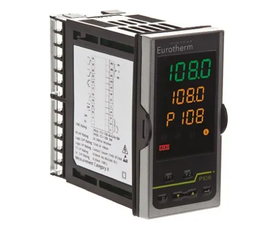 64-1249-98　Eurotherm P108 PID Temperature Controller, 48 x 96mm, 3 Output Logic, Relay, 24 V ac/dc Supply Voltage　P108/CC/VL/LRR
