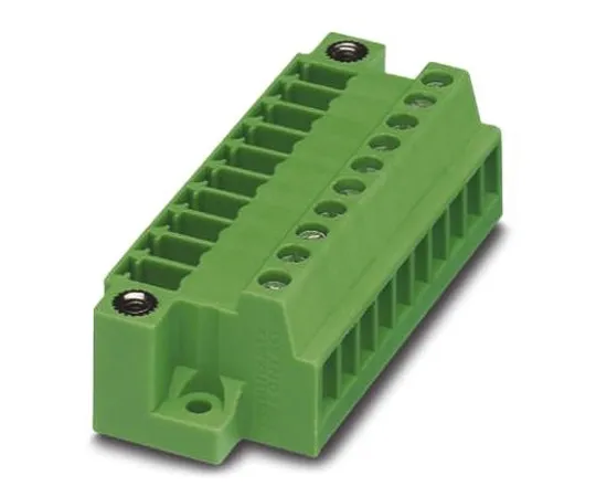 64-1306-69　Phoenix Contact MCVU 1.5/10-GFD-3.81, 10 Way Feed Through Terminal Block　1833108