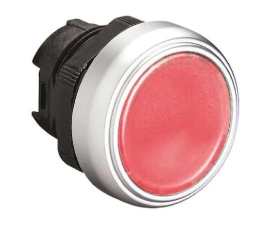 64-1249-58　Lovato Platinum Series, Red Push Button Head, Spring Return, 22.3mm Cutout　LPCBL104
