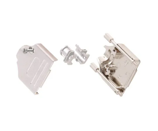 64-1410-80　MH Connectors MHDTZK-RA Series Zinc D-sub Connector Backshell, 15 Way, Strain Relief　MHDTZK15-RA-HI-K