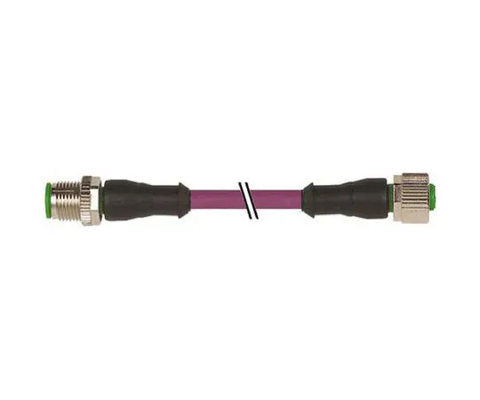 64-1278-82　Murrelektronik Limited, 7000 Series, Straight M12 to Straight M12 Cable assembly, 3m Cable　7000-44001-8400300