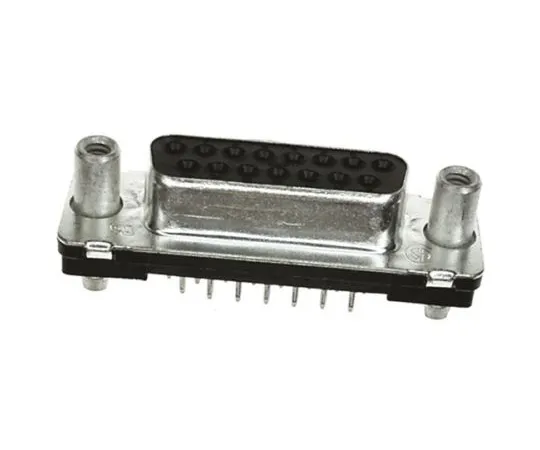 64-1267-65　TE Connectivity Amplimite HD-20 Series, 15 Way PCB D-sub Connector Socket, 2.74mm Pitch, with 4-40 UNC PCB Retention　5787683-1