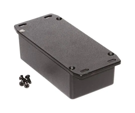 64-1389-22　Hammond 1590, Die Cast Aluminium Enclosure, IP54, Flanged, 121.2 x 65.5 x 39.8mm　1590N1FLBK