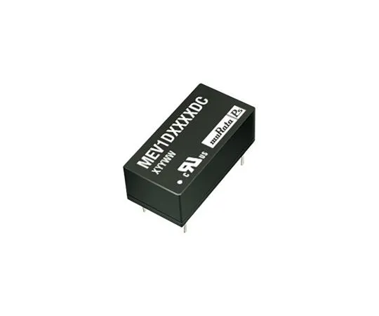 64-1272-86　Murata Power Solutions MEV1 1W Isolated DC-DC Converter Through Hole, Voltage in 4.5 → 5.5 V dc, Voltage out 5V　MEV1S0505DC