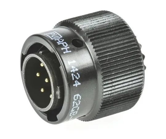 64-1362-26　Amphenol 62GB Series, 7 Way Cable Mount MIL Spec Circular Connector Plug, Pin Contacts,Shell Size 10, Bayonet Coupling,　62GB-56TG10-07PN