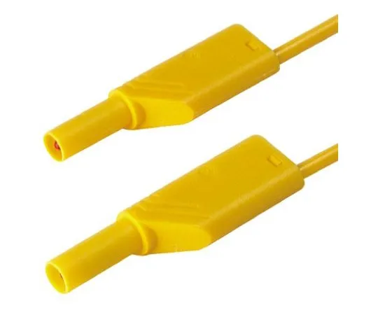 64-0681-53　Hirschmann Test & Measurement Test lead, 32A, 1000V ac/dc, Yellow, 50cm Lead Length　934087103
