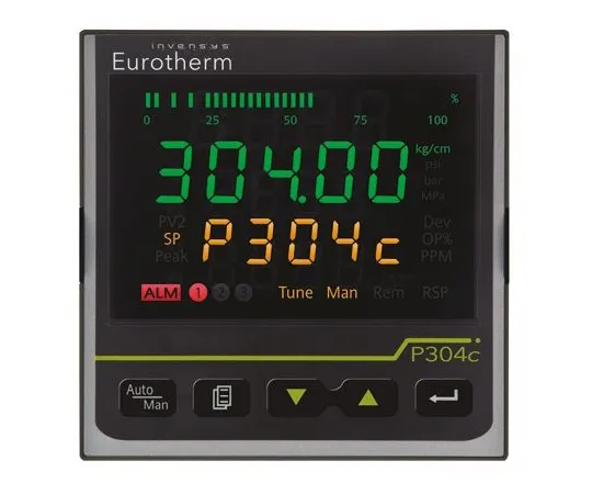 64-1303-67　Eurotherm P304 Melt Pressure Controller, 92 x 92mm, 3 Output Analogue, Relay, 100 → 230 V ac Supply Voltage　P304C/CC/VH/XXX/SDXX/XXXXX/XXXXXX