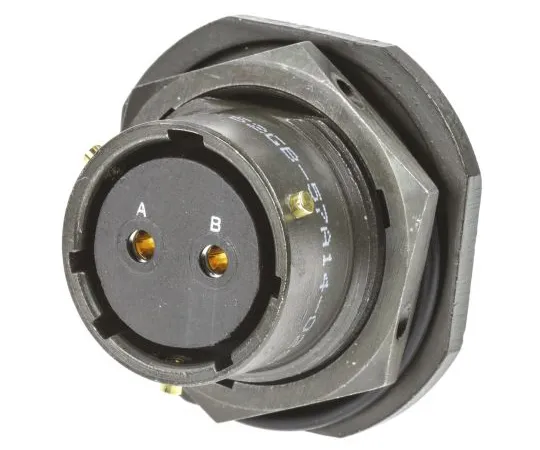 64-1362-58　Amphenol 62GB Series, 2 Way Panel Mount MIL Spec Circular Connector Receptacle, Socket Contacts,Shell Size 14, Bayonet　62GB-57A14-02SN