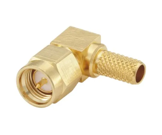 64-1398-19　Rosenberger Right Angle 50Ω Cable Mount SMA Plug, Crimp Termination Flexible　32S207-306L5