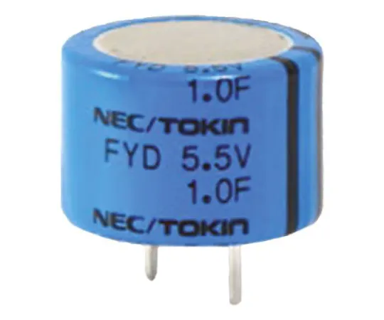 64-1248-33　KEMET 0.1F Supercapacitor EDLC -20 → +80% Tolerance Supercap FY Series 5.5V dc Through Hole　FYD0H104ZF