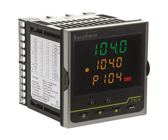 64-1402-82　Eurotherm P104 PID Temperature Controller, 96 x 96mm, 2 Output Logic, Relay, 85 → 264 V ac Supply Voltage　P104/CC/VH/LRC/R