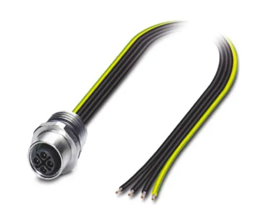 64-1263-30　Sensor/actuator flush-type plug, 4-pos.　1424137