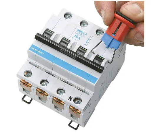 64-1339-99　1 Lock, 7mm Shackle Glass Fibre Reinforced Plastic, Stainless Steel Circuit Breaker Lockout　090848