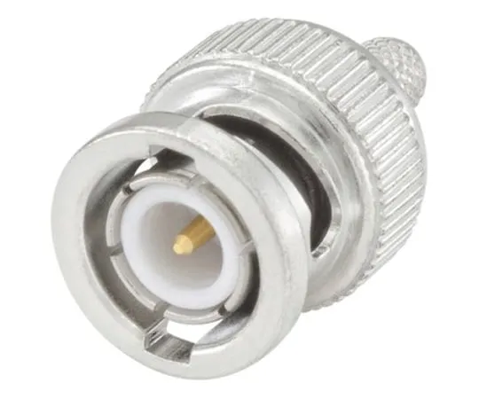 64-1398-53　Rosenberger BNC Series Straight 50Ω Cable Mount BNC Connector, Plug, Flash White Bronze, Crimp Termination, RG142 B/U,　51S107-108N5