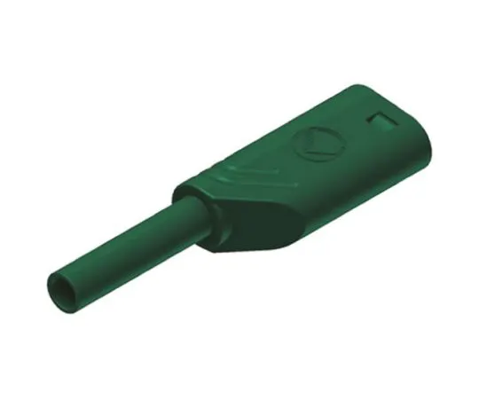 64-0681-90　2mm safety stackable plug,green,CAT III　975090704