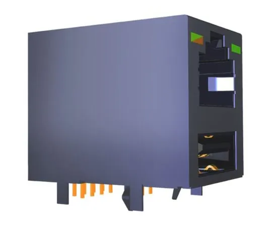 64-1408-09　TE Connectivity 41775855 Series, Female Cat3 RJ45 Socket　4-1775855-2