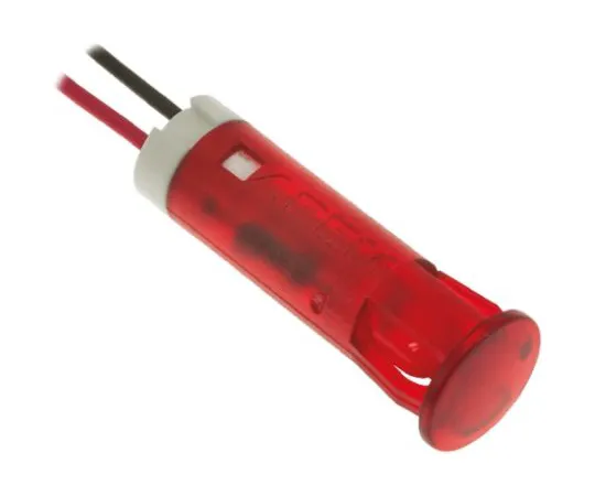 64-0675-28　Apem Red Indicator, Lead Wires Termination, 24 V dc, 8mm Mounting Hole Size　QS83XXR24