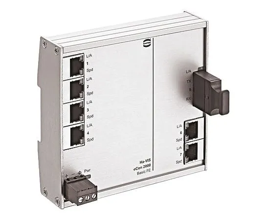 64-1354-48　Harting 6 RJ45 port DIN Rail Mount Ethernet Switch, 10 Mbit/s, 100 Mbit/s　24020061110